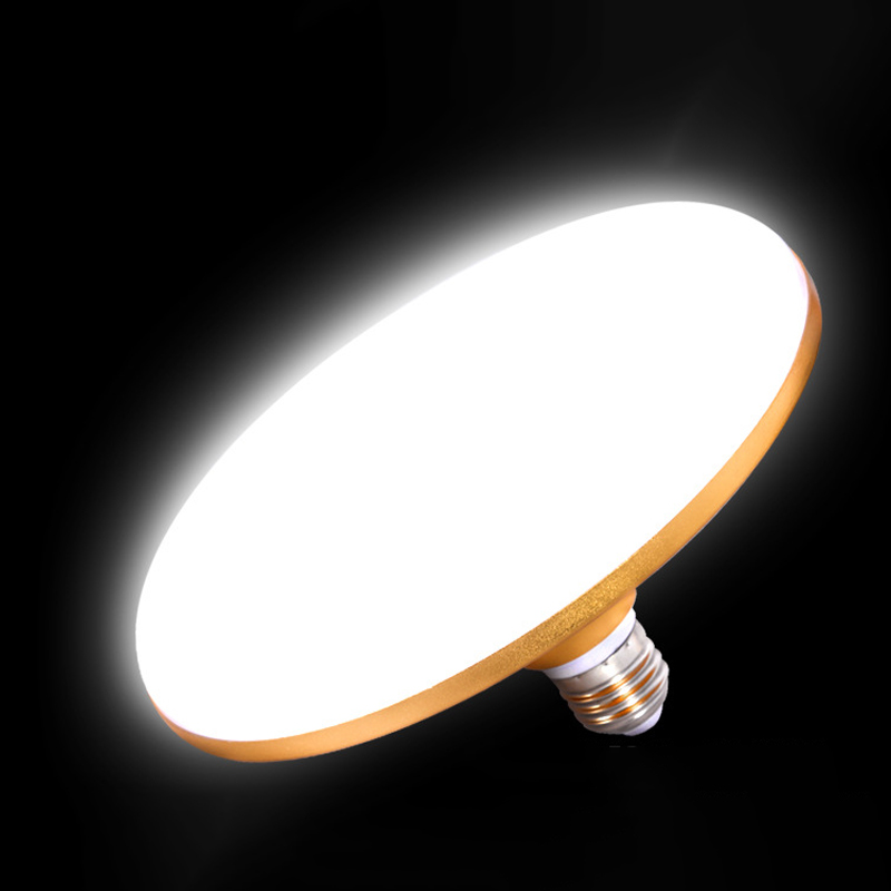 UFO LED 램프 E27 LED 전구 220v 차고 거실 테이블 램프 욕실 전구 흰색 빛 6500k 12w-30w 전체 전원